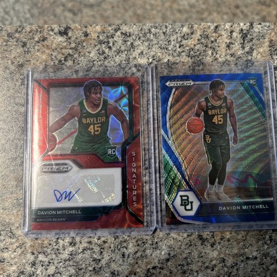 2021-22 Prizm Draft Picks Davion Mitchell Red Scope Auto /88 And Blue /249