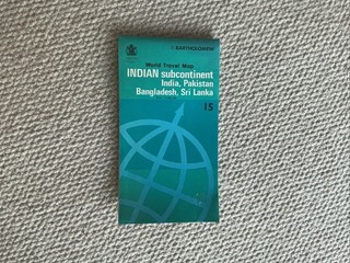 Bartholomew’s World Map.Indian Subcontinent.India Pakistan Bangladesh Sri Lanka.