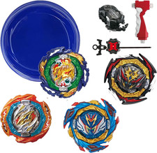 Battling Tops Burst Toy Game 4 Set Spinning Tops 2 Launchers Battle Battling Top
