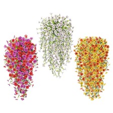 Outdoor Faux Plants Greenery Vine For Holiday Vibrant Hangable Artificial Flower