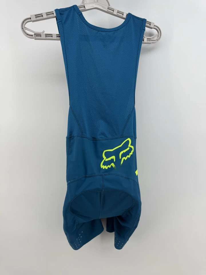 Babero de asiento acolchado Fox Racing Ascent para hombre S verde azulado Foto 3 de 4