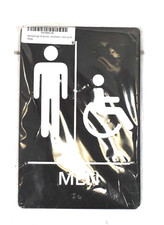 ExcelMark Restroom Sign Business ADA Compliant Braille Men/Women 2 Pack 9" x 6"