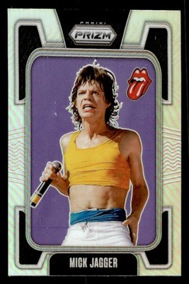 Mick Jagger 2025 Panini Prizm The Rolling Stones Silver #17 ESE
