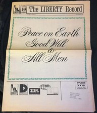 Liberty Record 10th Anniversary December 1965 Trade Paper