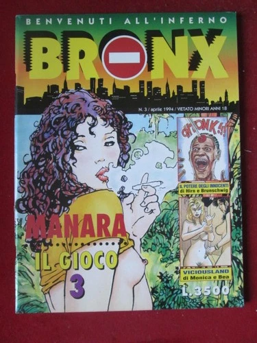 BRONX COMIC MAGAZINE 3 1994 MILO MANARA [G240]