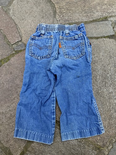 Vintage 80’s Levi’s Little Levi’s Orange Tab Toddler Denim Jeans Size 2T