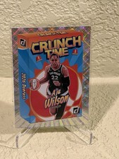 2026 Donruss WNBA #10 A'ja Wilson, Las Vegas Aces “Crunch Time” Diamond