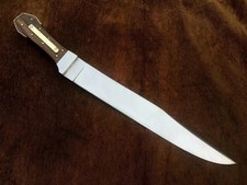 CUSTOM HANDMADE 5160 SPRING STEEL JAMES BOWIE NO.1 GUARD LESS COFFIN BOWIE KNIFE