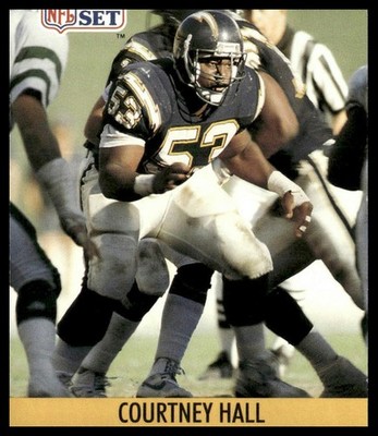 1990 Pro Set Courtney Hall Rookie #628 San Diego Chargers