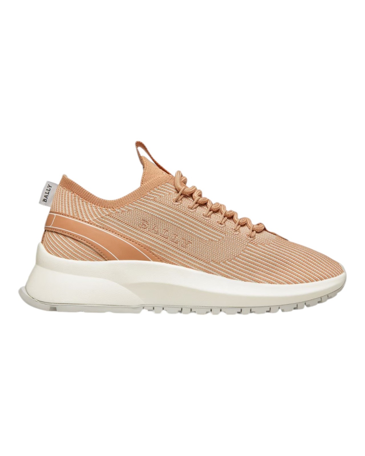 Bally Dean 6303443 Women's White/Peachy Fabric - Leather Size 6.5 MSRP $580