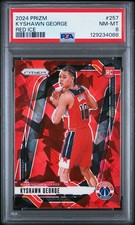 2024 PANINI PRIZM RED ICE #257 KYSHAWN GEORGE PSA 8