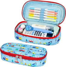 Pencil Case for Boys - Cute Pencil Cases for Kids Pencil Pouch Organizer for Stu