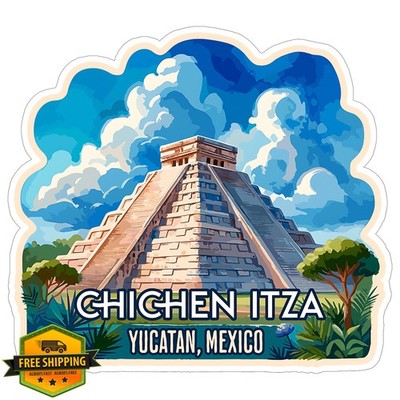 Chichen Itza Yucatan Mexico Sticker 4'' Vinyl Decal