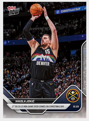 #ad PRESALE 2025 26 Topps Now Nikola Jokic #103 1st 55 15 15 Game Ever BASE $6.49