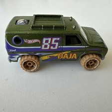 Furgoneta Hot Wheels Green Baja Econoline 4 X 4 #85 suelta diecast ruedas tostadas 1:64