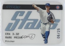 2003 Donruss Studio Stars Platinum 6/25 Mark Prior #SS-29 2wc