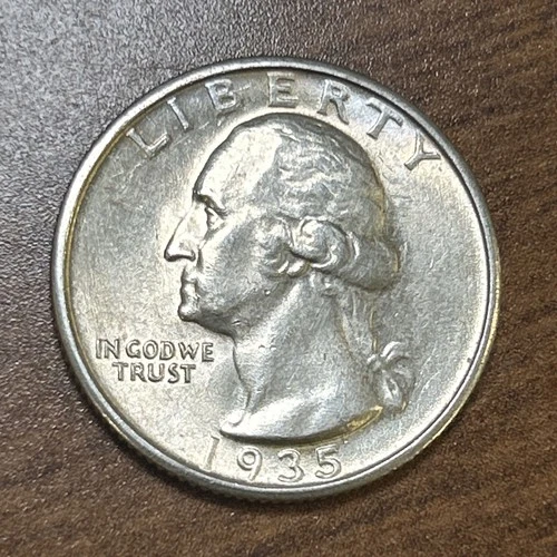 1935-S Washington Silver Quarter Choice AU+