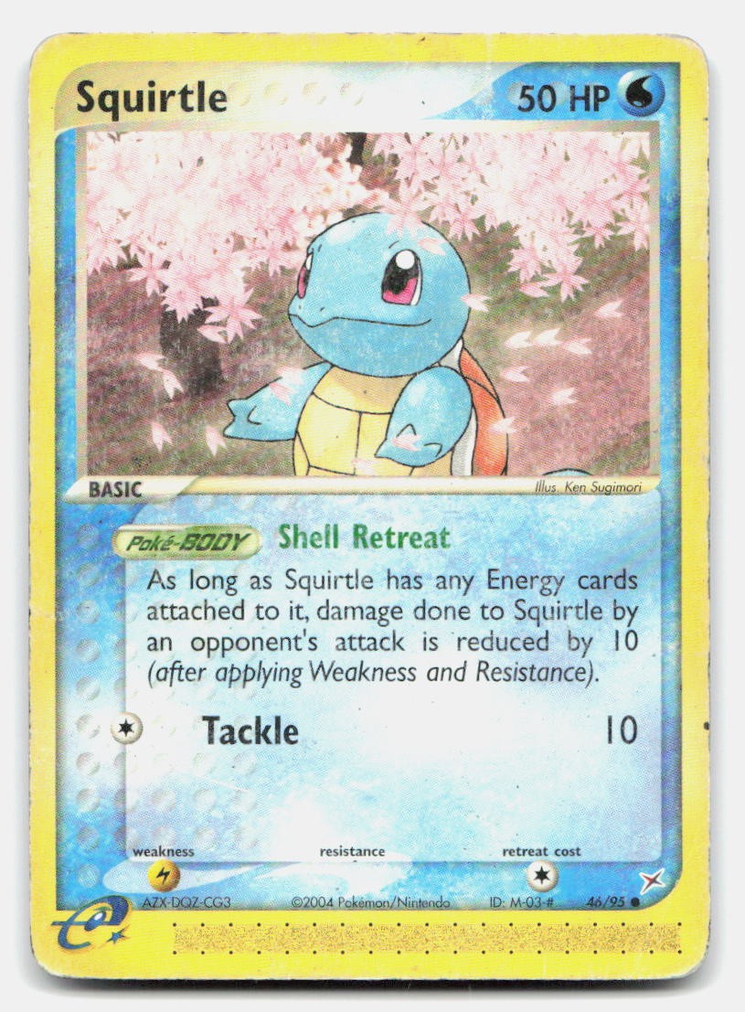 Squirtle 46/95 Common Team Magma vs Team Aqua Pokemon DMG