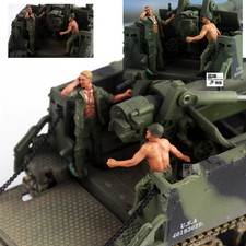 Homemade 1/72 American M40 Gunner and Loader 2 Soldier Finished Colored Model