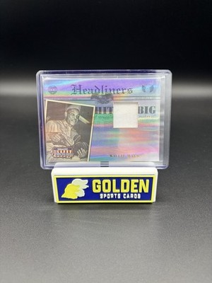 WILLIE MAYS RARE 2008 DONRUSS AMERICANA II HEADLINERS RELIC /100 HOF GIANTS