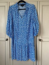 Phase Eight Blue Penele Swing Dress, Size 10