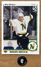 Mike Modano 1990-91 Upper Deck Base Set Rookie Card #46 Minnesota North Stars. rookie card picture