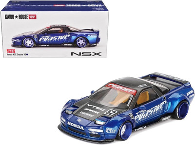 1:64 Scale Diecast Model Car Compatible with Kaido House Honda NSX Evasive V2 Bl