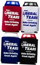 Republican Supporting Liberal Tears Drink Insulators 4 Pack in Black, Red,