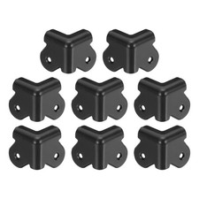 8Pcs 1.48"x1.18" Speaker Corner Protectors, Plastic Box Corner Edge Guard, Black
