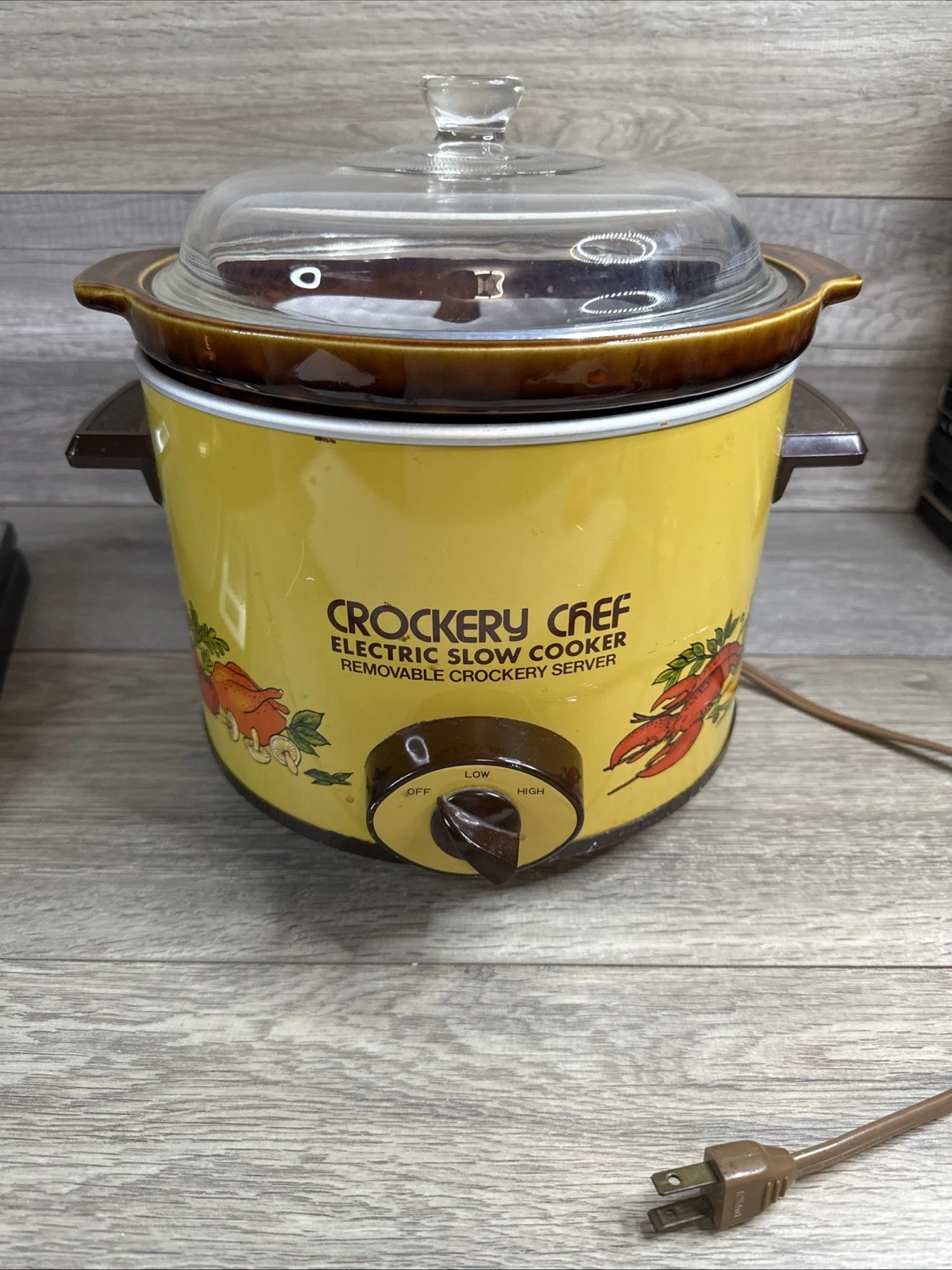 VTG. RIVAL CROCKERY CHEF SLOW COOKER CROCK POT MODEL 1031 / 1030