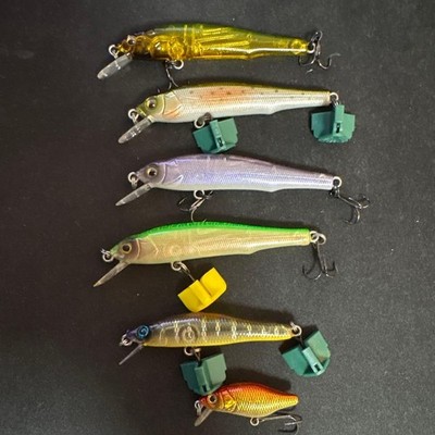 Fishing Lure Megabass X-70 X-55 X-30s Minnow Set of 6 Pre-Owned Japan