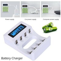 Akku LadegeräT FüR 1-4X Aa/Aaa Akkus Nicd/Nimh BatterieladegeräT Usb Universal