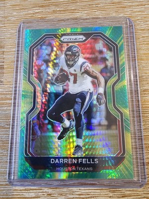 Darren Fells 2020 Prizm #78 Green Hyper Prizm #d 23/175 Houston Texans 