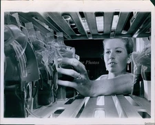 1967 Photo Claudia Mullen Stores Human Blood At Dade Co Blood Bank Medicine 8X10
