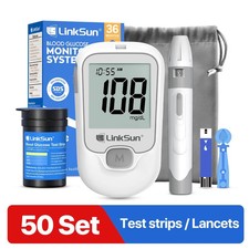 Diabetes Test Kit Blood Sugar Glucose Monitor Linksun G-425-1 Complete Kit
