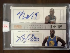 DRAYMOND GREEN 2012 National Treasures Dual Auto /99 KEMBA WALKER Rookie BOBCATS