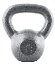 Cap Brand 20 Lb Cast Iron Kettlebell Weight Dumbbell Barbell Workout Exercise