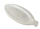 Vtg McCoy 18" White Fish Platter Islander 9375 USA Pottery Beach Seashore 18.5”