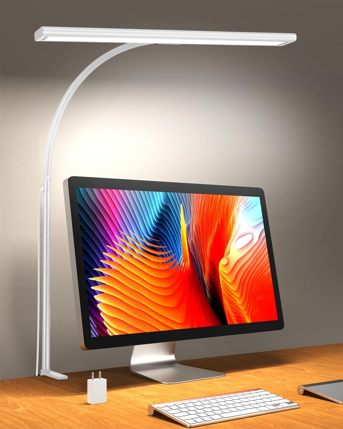 OFFERTA 2025: Lampada Scrivania 160 LED Professionale con Morsetto 24W