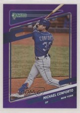 2021 Panini Donruss Holo Purple Michael Conforto #151 4l3
