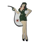 Vintage Texaco Gasoline Sign - Gas Attendant Gas Pump Ad Porcelain Sign