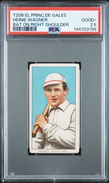 1909 T206 EL PRINCIPE DE GALES HEINIE WAGNER BAT: RIGHT SHOULDER (EPDG)  PSA 2.5