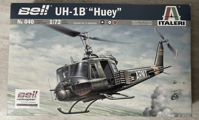 Italeri Plastic Model kit 1/72 Scale Bell UH - 1B HUEY Vietnam #040