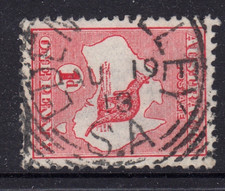 South Australia 'Eden Valley' sq. circle. cancel on 1d. red roo.