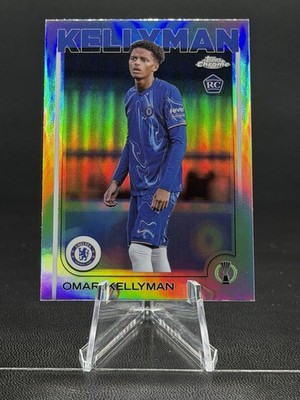 Omari Kellyman 2025 Topps Crome UCC #106 Refractor - Chelsea F.C. (RC)