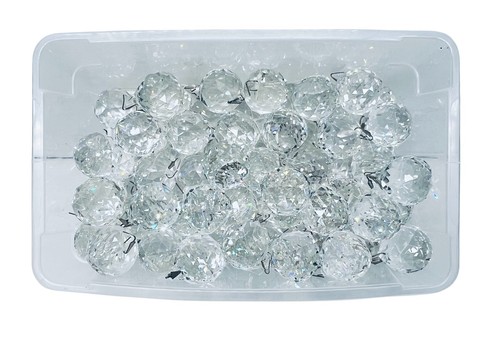 40MM Feng Shui Faceted Decorating Crystal Pendant HUGE LOT OF 72 Clear