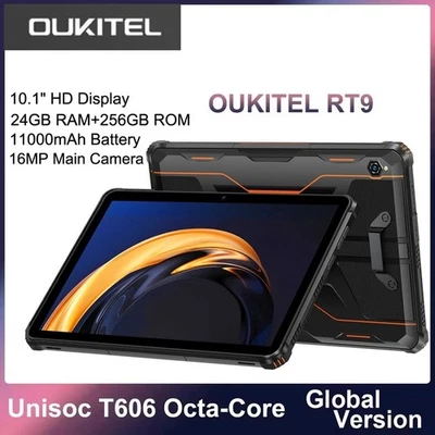 Tablet OUKITEL RT9 4G Resistente WiFi 24GB+256GB 10.1" 11000mAh IP68 Exterior Móvil