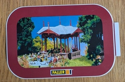 FALLER AUFKLEBER - MODELLBAU - MUSIKKIOSK - ÖFFENTLICHER GARTEN