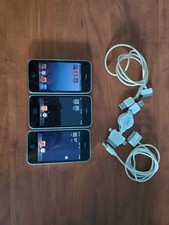 Lot of 3 Vintage Apple iPhones 3G 3GS Cables - For Parts AS-IS