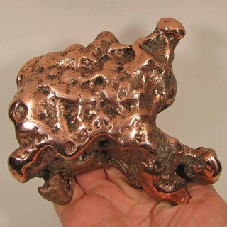 5.4" Polished NATIVE COPPER NUGGET Keweenaw Peninsula Michigan 4 lbs.